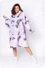 Blanket Sweatshirt Oversize Warm Thick Blanket Sweatshirt 2in1 Dachshunds Furry [Kb-W39]