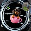 2D flat cup dog car vent clip decorative diffuser (fragrance not included), car interior decoration, aromatherapy clip, ideal for holiday gifts