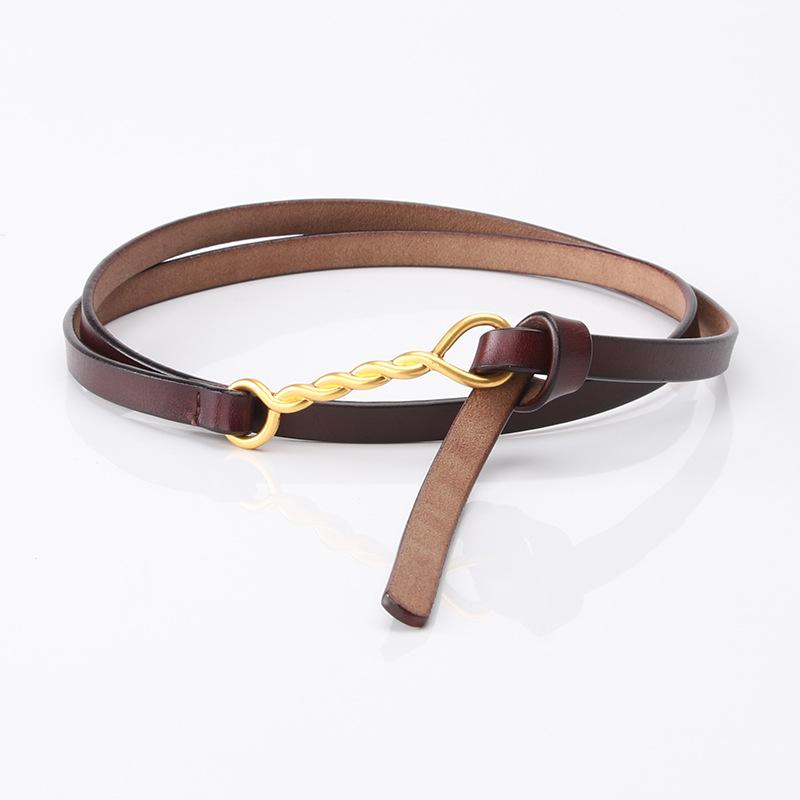 

Belt Women S Cowhide Jeans Belt Non-Porous Belt Casual Women S Small Belt