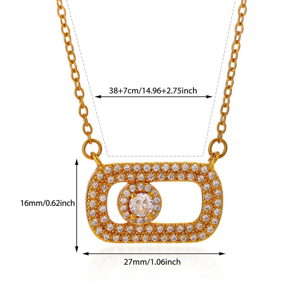 Luxury Micro Pave CZ Gold Color Necklace For Women Star Compass Butterfly Pendant Choker Waterproof Vintage Jewelry Daily Gift