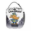 Dog Man Borsa Pranzo Termica Carina per Animali Domestici per Donne Bambini Scatole Alimentari Portatili Borsa Termica Tote