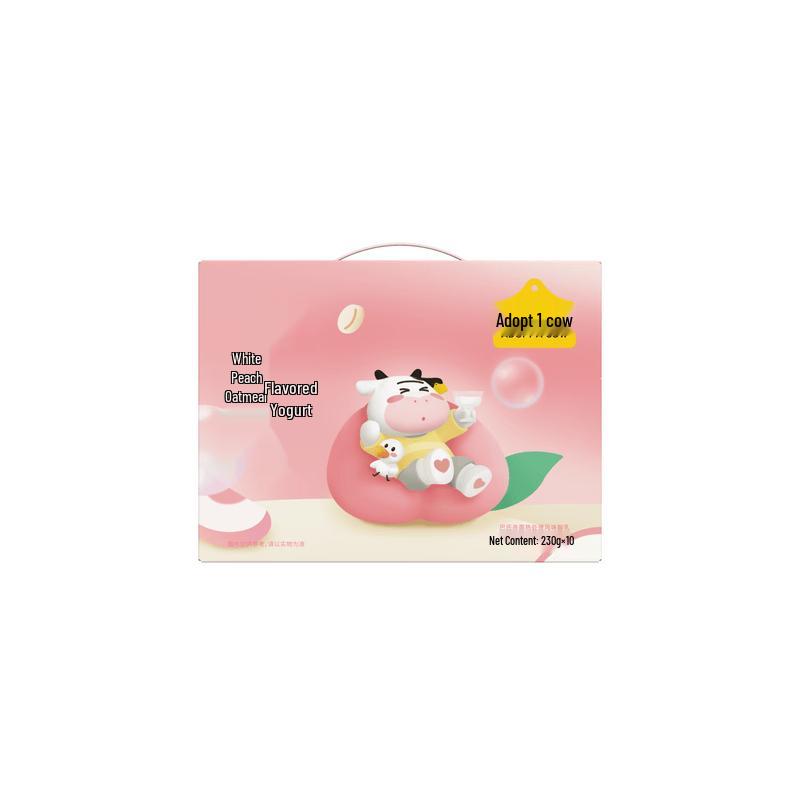 Raise a Cow White Peach Oat Flavored Yogurt Gift Box