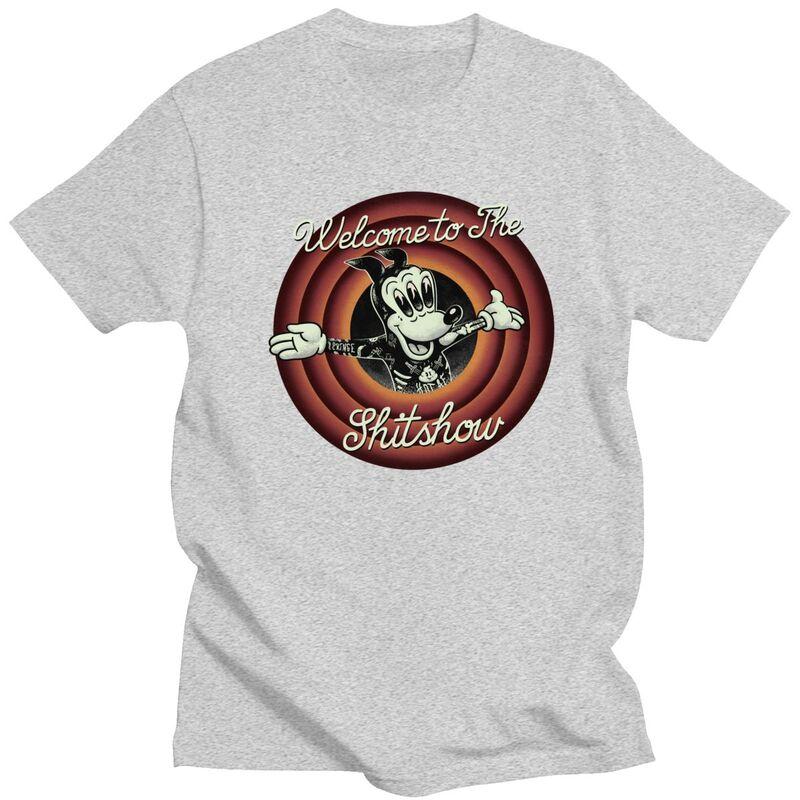 Custom Fashion Welcome To The Shitshow T Shirt Men Short Sleeve Tshirt Casual Tee 100 Cotton Oversized Tshirts Merchandise