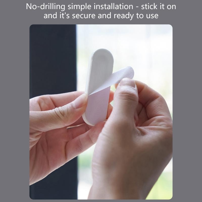 Auto Adhesive Sliding Door Handle Reusable Adhesive Backing Finger Friendly Durability For Homes Kitchen Office