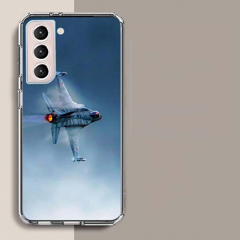Black Sky Jet Fighter Phone Case For Samsung A17 A56 A36 A26 A16 A55 A35 A25 A15 A05S Galaxy A71 A51 A41 A31 A21S A70 A50 A40 A3