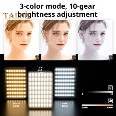LED Fill Light with Phone Clip Cold Shoe Super Bright 3 Light Modes Flicker Free Portable Rechargeable Magnetic Phone Selfie Light Accessory
