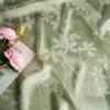 50x147cm New Chinese Floral Gauze Fabric Slip Skirt Cheongsam Shirt Soft Silky and Breathable DIY Clothing Fabric