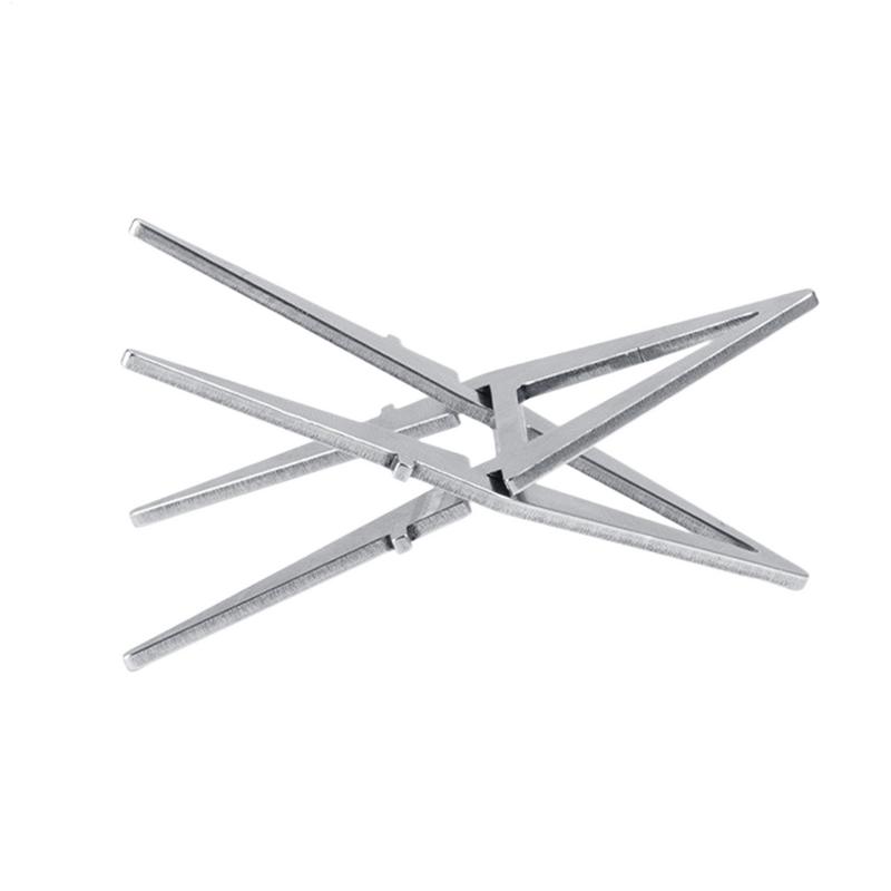 

Outdoor Alcohol Stove Internal Bracket Stainless Steel Portable Detachable Four-corner Kettle Bracket Camping Accessories Tool france