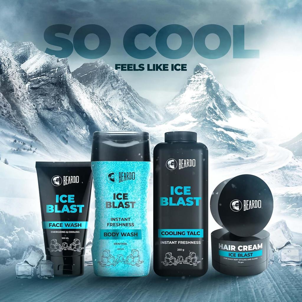 Beardo Ice Blast Body Wash For Men 200ml Pack Of 1 | Refreshing Menthol Cooling Shower Gel For Summer