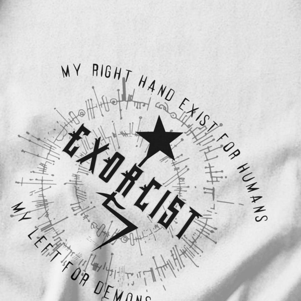 Men T Shirt Exorcist Japanese Horror Film Pops Y2K Graphic Anime Unisex Tops T Shirts