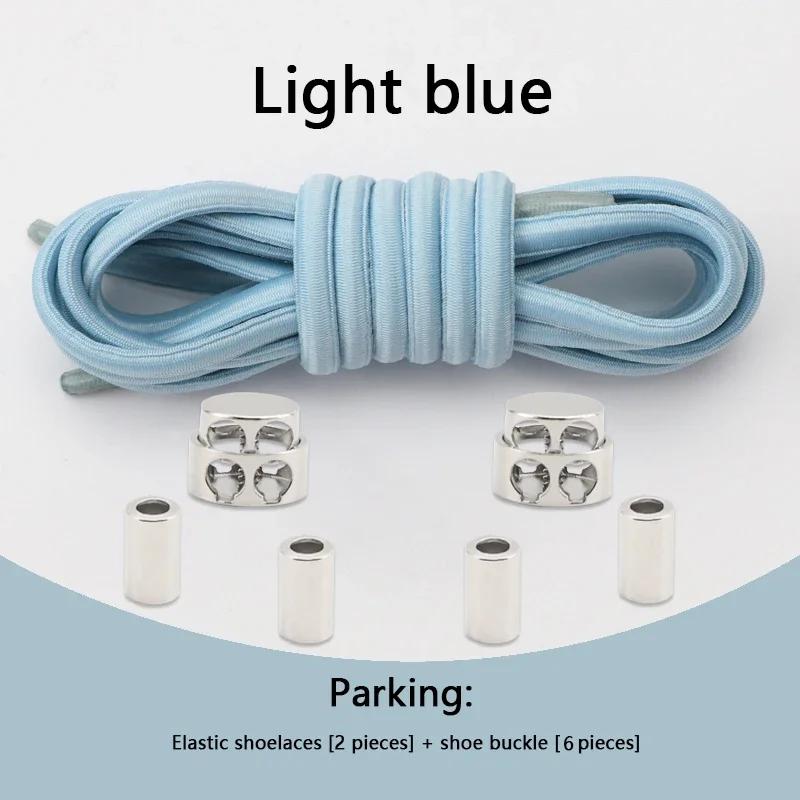 No Tie Shoelaces Tieless Elastic Shoe Laces Round Shoelace Sneakers for Kids and Adult with Strong Lock and Speed Shoestrings
