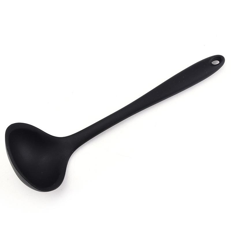 Silicone Non-stick Pan & Cooking Utensil Set - Soup Ladle & Stirring Spoon
