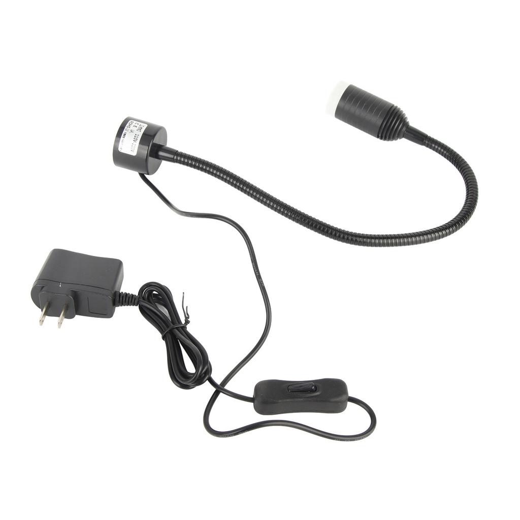 5W LED Arbeitsleuchte Verstellbarer Schwanenhals Nähmaschinenwartungsleuchte mit Magnetfuß US-Stecker