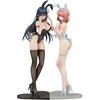 Ikomochi Sensei Original Characters: Black Bunny Aoi & White Bunny Natsume, 1/6 Scale Plastic Pre-painted Figures (Set of 2) EN92486