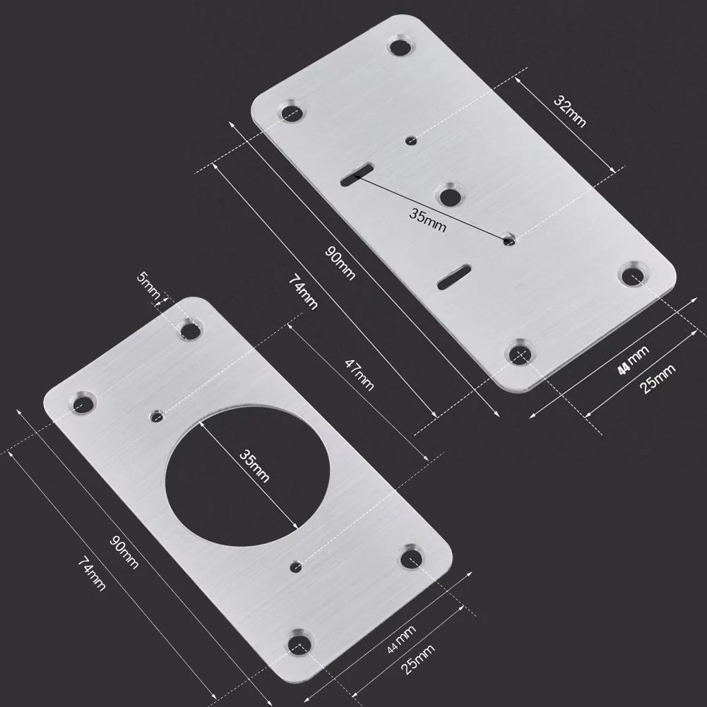 4Pair Hinge Repair Plate Cabinet Furniture Drawer Table Repair Mount Tool Hardware Stainless Steel Hinge Fixing Plate