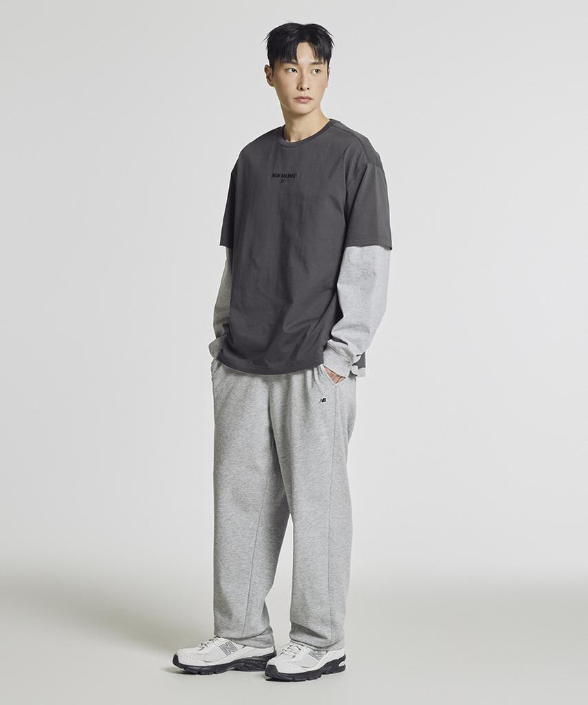 Nyuballanseu Nbneg21403 / Uni Essential Center Logo Short Sleeve T-Shirt (Charcoal)