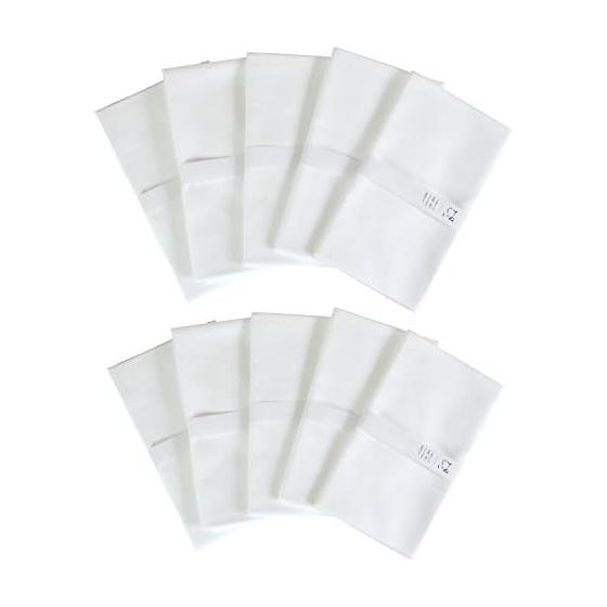 TRANPARAN Tenugui Hand Towel, Oka Fabric, Unfluorescent, Set of 10, Made in Japan