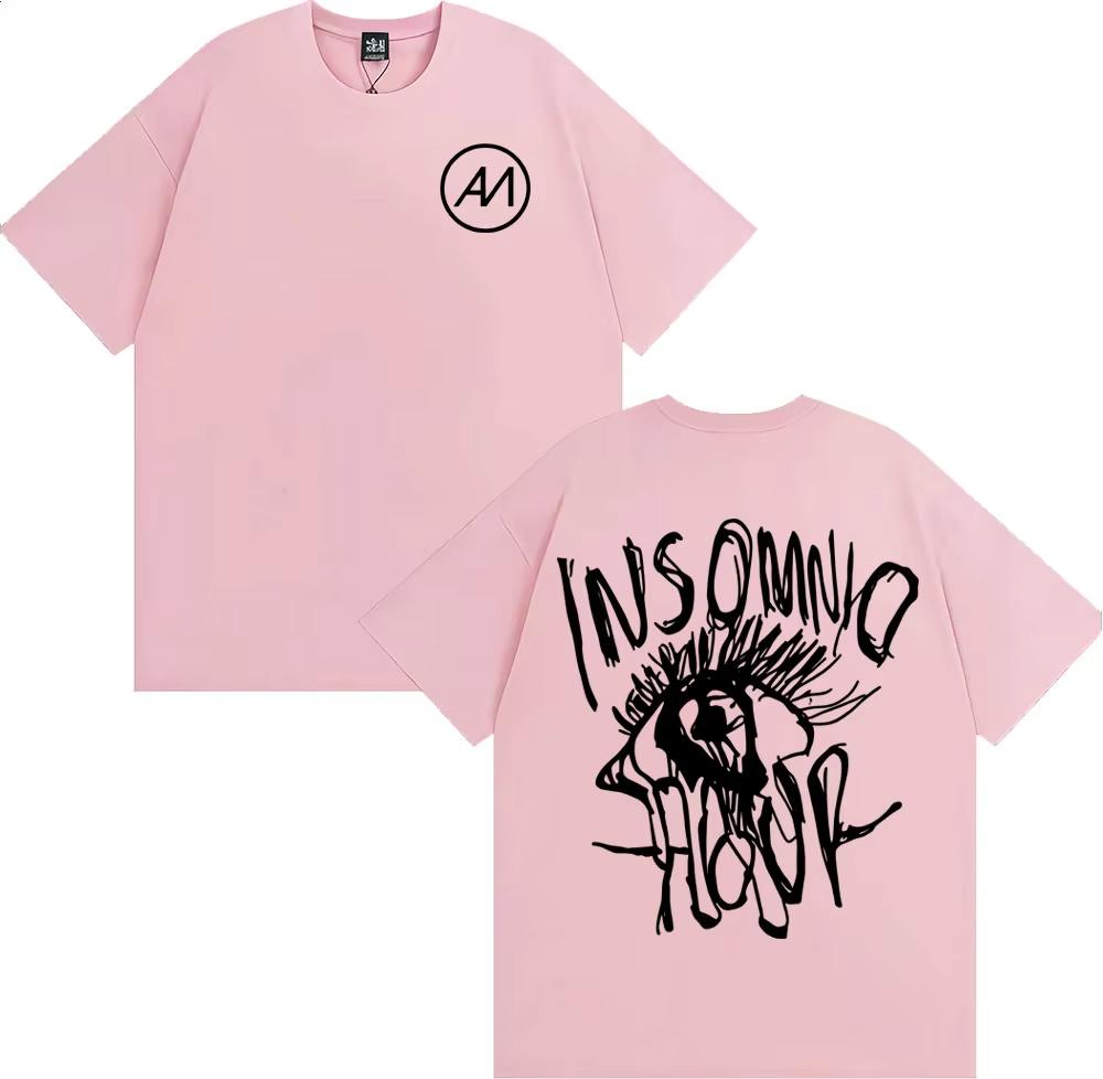 Singer Abraham Mateo Insomnio Tour 2025 Merch T-shirt Men Women Fashion Hip Hop Streetwear T Shirts Casual Comfort Loose T Shirt