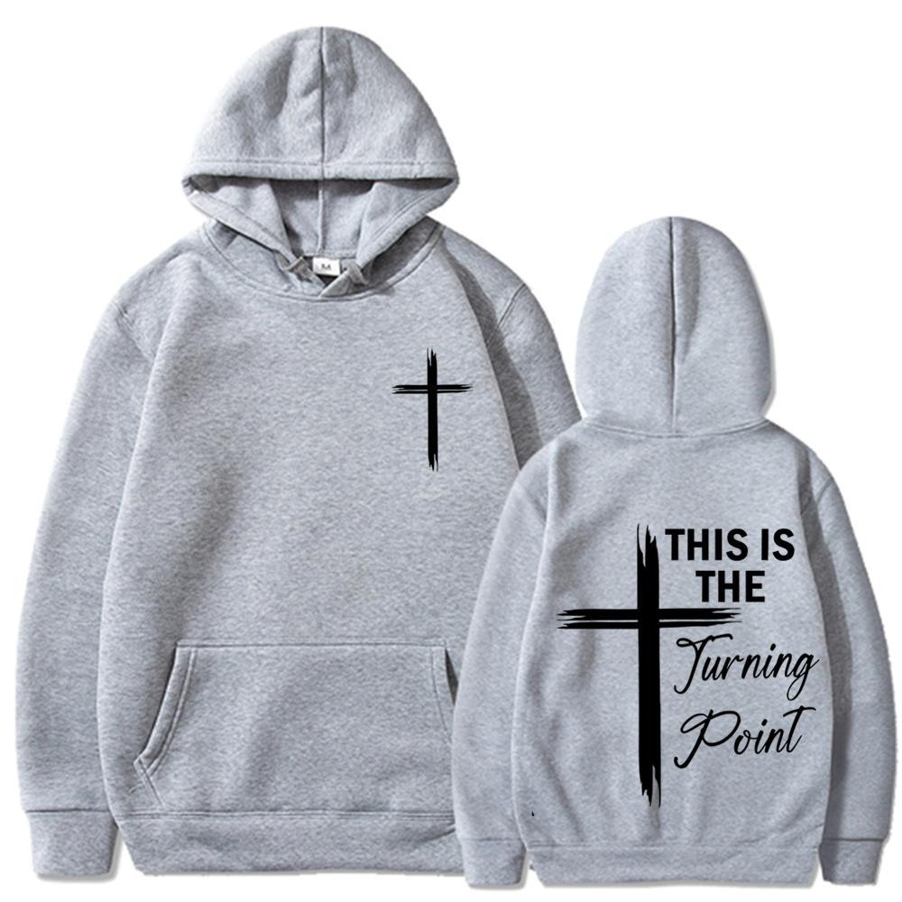

This Is the Turning Point Hoodie Men Women Casual Unisex Streetwear Fashion Hoodies Autumn Winter Clothes Long Sleeve Sweatshirt Pullovers XXXL серый