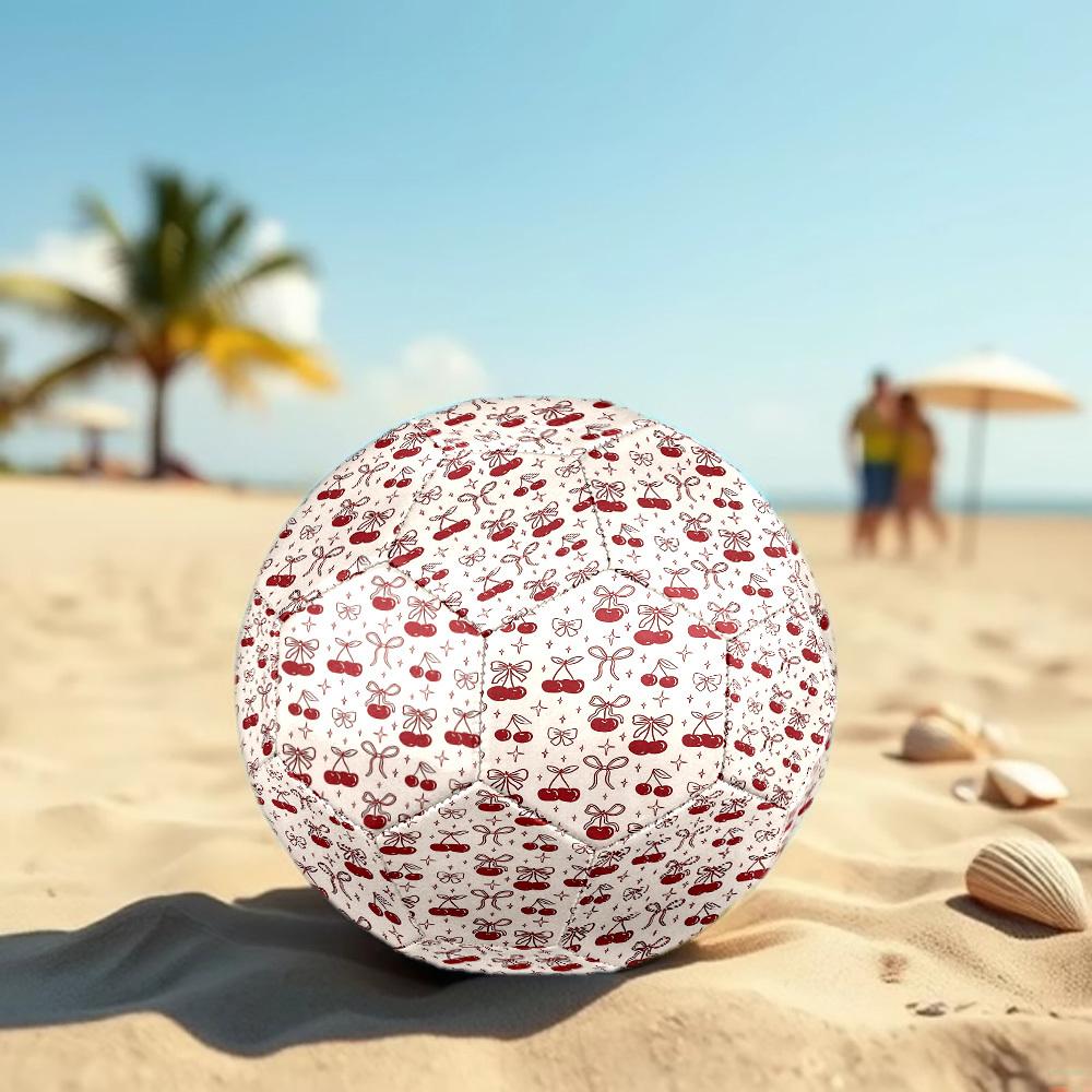 1pc Cherry Bow Size 5 Soccer Ball Professional Match Training Football Indoor &Outdoor Sports Ball Lightweight Durable c6526