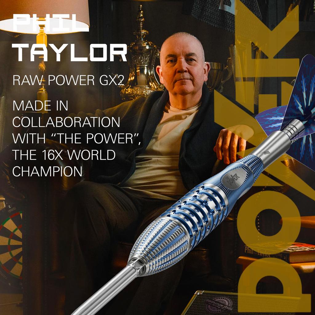TARGET POWER 9FIVE Gx2 Swiss Point Steel 24g Phil Taylor Model Darts Barrel Set Darts, (190491),