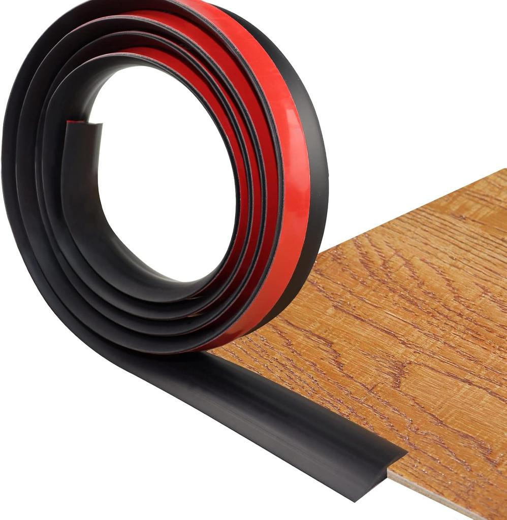 1PC 1mx3.5cm Self Adhesive Wood Grain PVC Strip Easy Install Floor Transition Sealing for Home Decoration Edge Trim Strip Home A