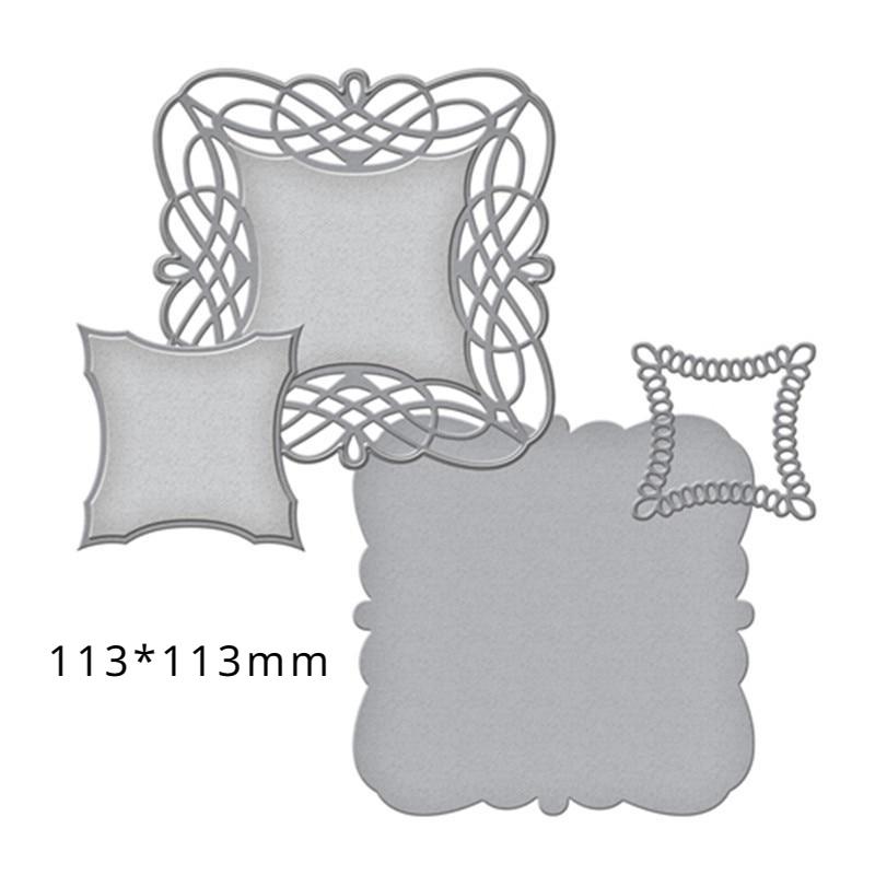 Hollow Frame Background Dies Metal Cutting Dies Frame Scrapbooking Card Album Embossing Crafts Die