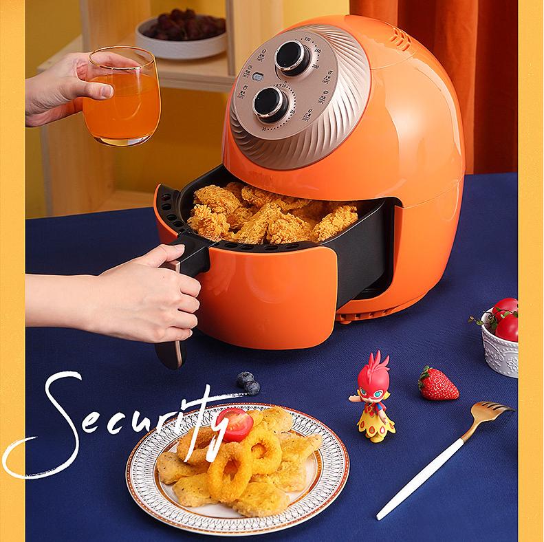 220V 3.5L Electric Food Fryer Automatic Multifunctional Home Appliance Household Air Fryer Food Frying Machine