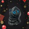Mysterious Hooded Cat Figurine Resin Home Decor Gift For Cat Lovers And Collectors