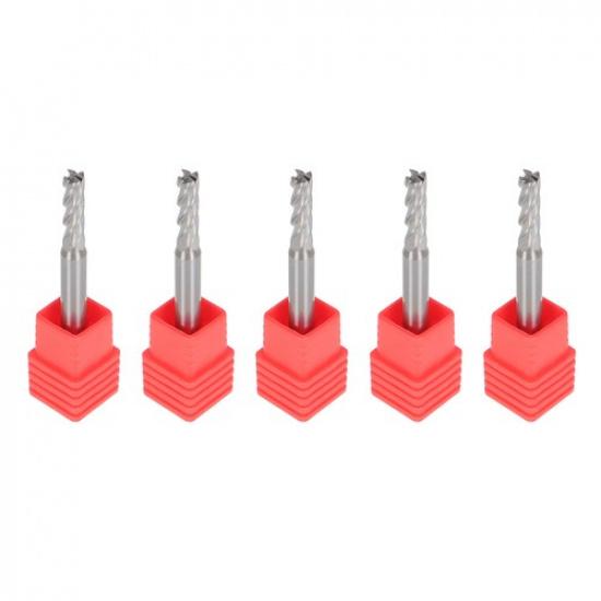 5 Peças 5/32" 4 Cortes Fresas de Topo em Metal Duro 2" Comprimento Total 9/16" LOC Novo