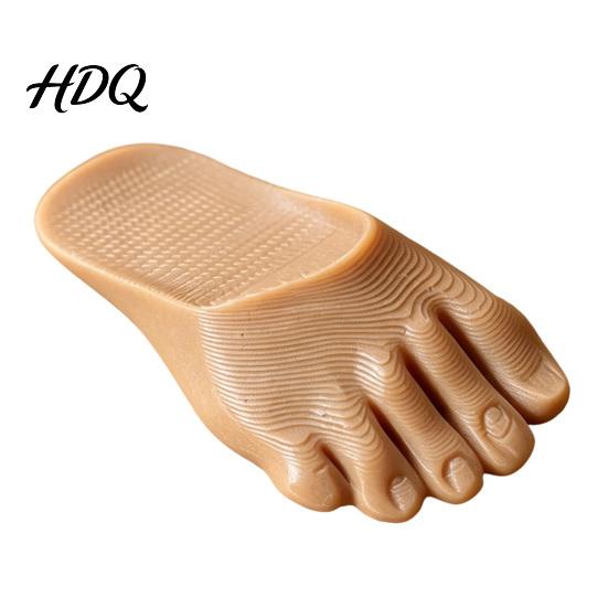 Easy Install Door Stopper 3D Printed Foot Shaped Doorstop Non-Slip Wedge for Floor Reliable Stop Study Decorative Holder Home Office Bedroom,