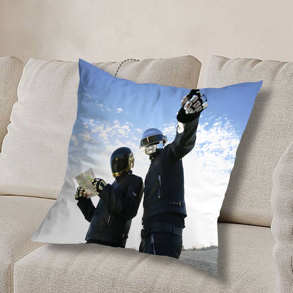 COOL FRA Daft Punk band Pillow Case Sofa Living Room Bedroom Headboard Backrest Cushion Square Cushion Nap Time