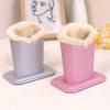 PU Leather Plush Eyeglass Holder Soft Plush Lining Save Space Eyeglass Stand Display Large Capacity Brush Pot Pen Holder