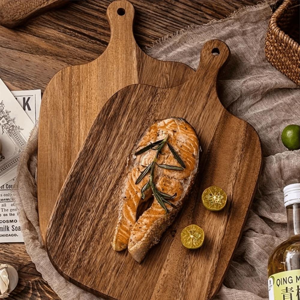Food-Safe Cutting Board with Handle Bread Board New Fruit Board  For Fish Cheese Bread Desserts
