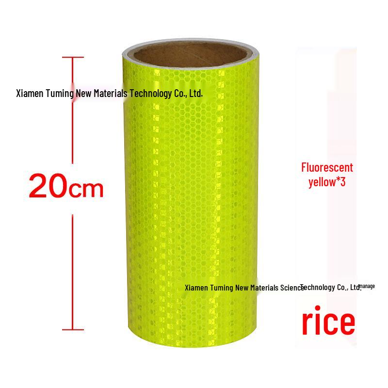 Night Safety Anti-Collision Reflective Strips - Traffic Warning Stickers with Microprismatic Film