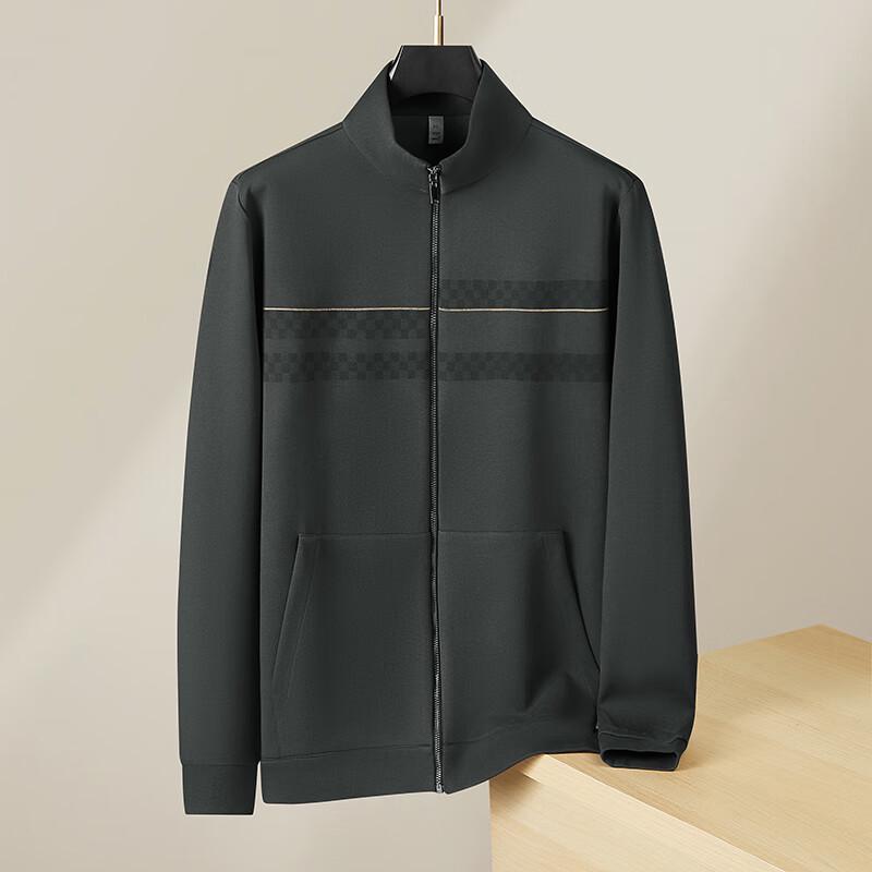 

Men s Plus Size Casual Stand Collar Zipper Sweatshirt Jacket 3XL