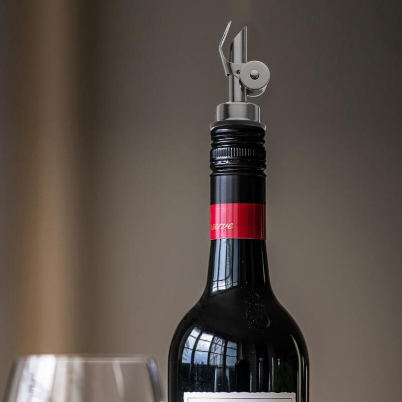 Auto Opening Wine Pourer Leak Proof Spouts Premium Nonrust Steel Universal Bottles Adapter Modern Kitchens Accessory