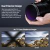 NEEWER 67mm Variable ND Filter True Color Hard Stops Optical Slim Aluminum Neutral Density Filter for Cameras (ND8-2000), & Stops, 3-11 Adjustable,