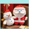 Christmas Santa Plush Toy Decorative Cushion For Kid And Holiday Gift