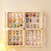 Transparent 3-Layer Display Cabinet – Multi-Size Wall-Blind Box Display Case Mounted Dustproof Storage for Mini Toys