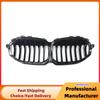 Gloss Black Front Bumper Kidney Racing Grille For BMW F40 1-Series 2019-2025 Single Slat Sport Grill Cover