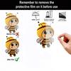 Little Bee Car Vent Clip Air Freshener Cute Auto Interior Perfume Holder for Car AC Vents Bee Shape Car Accessories