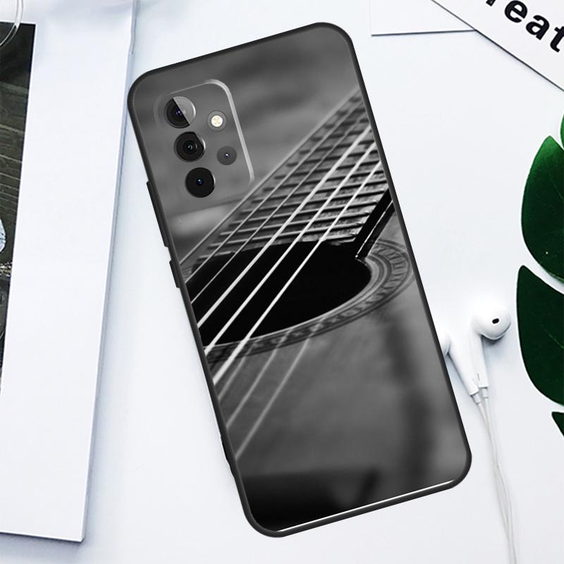 Guitar Music For Samsung Galaxy A55 A54 A35 A15 A34 A14 A53 A33 A13 A05 A06 A16 A22 A32 A52 Phone Case