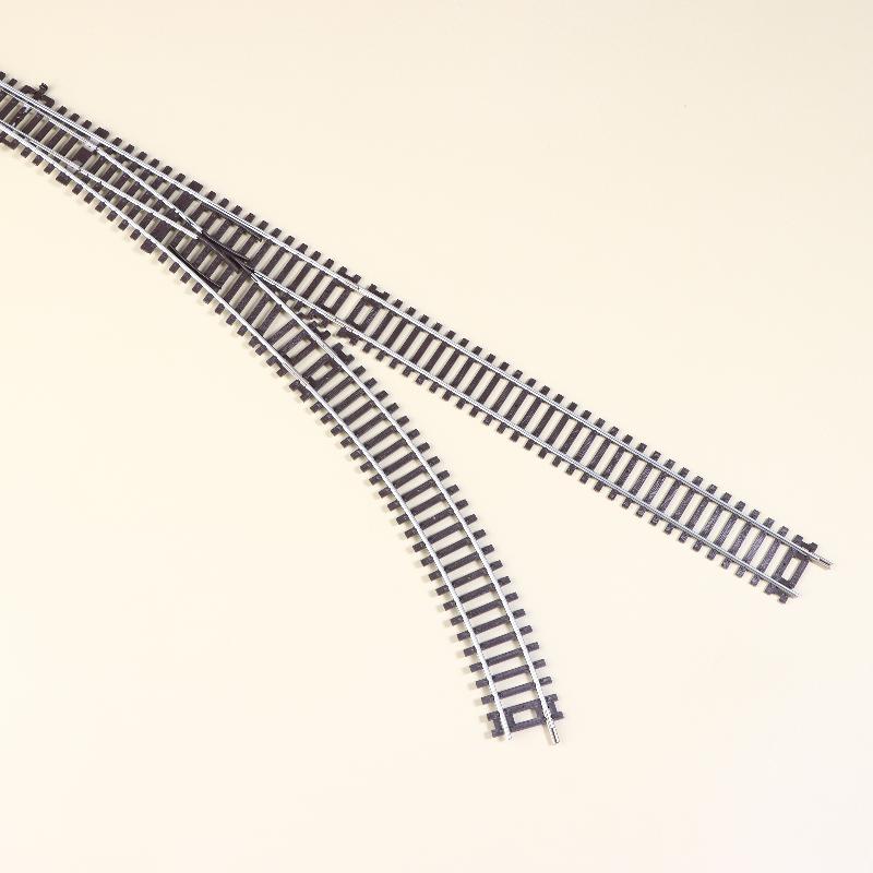 Ho Scale 1/87 Model Train Track Ho Gauge Railroad Track Straight Curved Switch Track For Diorama Sand Table Diy Scenery Layout