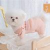 Frühlingswelpenhund Blume bestickte Bauchjacke Katze Loungewear mittelgroßer und kleiner Hund Welpe Bauch Haustierkleidung