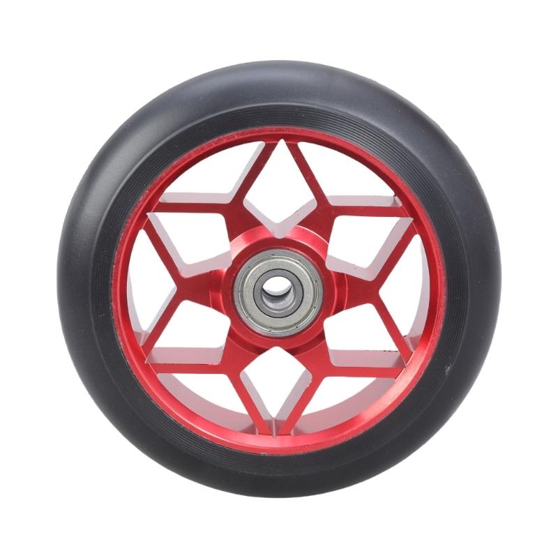 110mm Stunt Scooter Replacement Wheel with Bearings Aluminum Alloys Scooter Wheel Kick Scooter Accessories