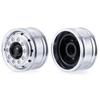TRZX 2 Aluminum Front Wheel Rim Upgrade Parts for 1/14 Tamiya Trailer Truck RC Car (2 Pieces)
