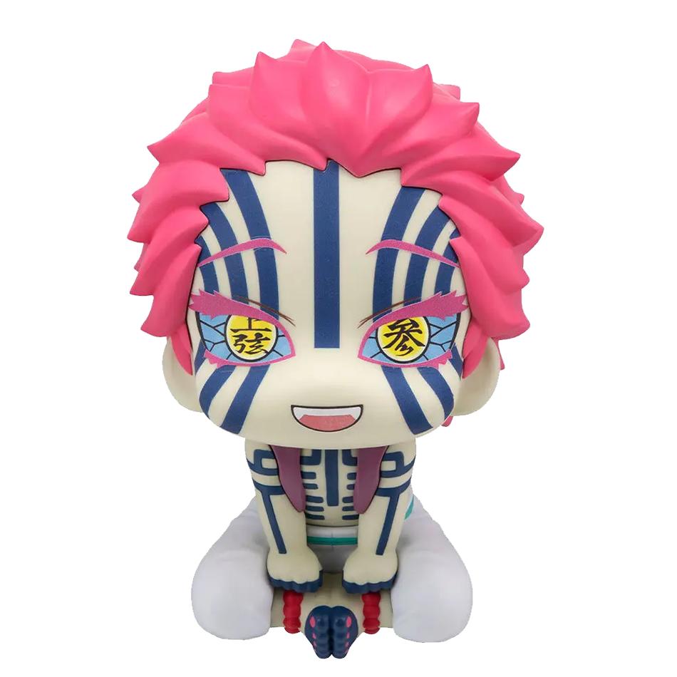 8Pcs/Set Demon Slayer Figure Toy Anime Kimetsu no Yaiba Q Version Sitting Lookup PVC Figurine Model Doll Birthday Gifts