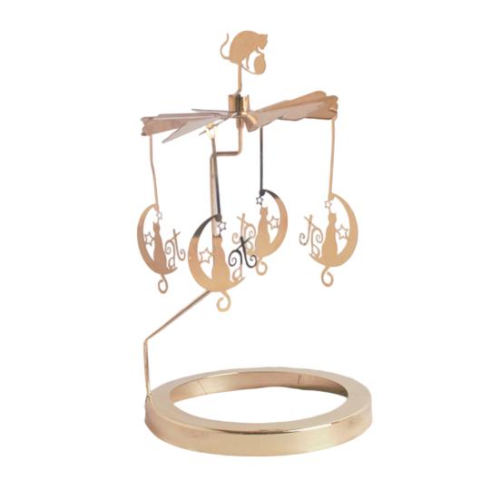 Candle Carousel Topper Rotating Tealight Topper Spinning Carousel Tealight Decoration for Centerpiece Mantel Table Decoration