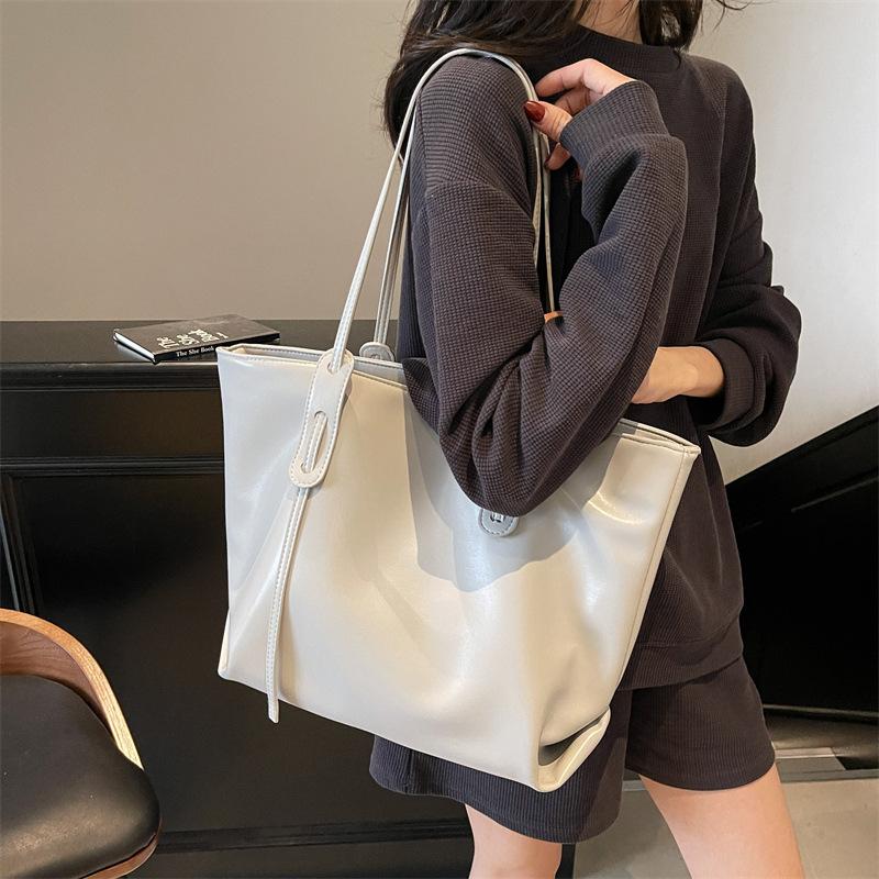 Large Capacity Bag Female New Student Class Shoulder Bag Leisure Commuter Bag Tote Bag